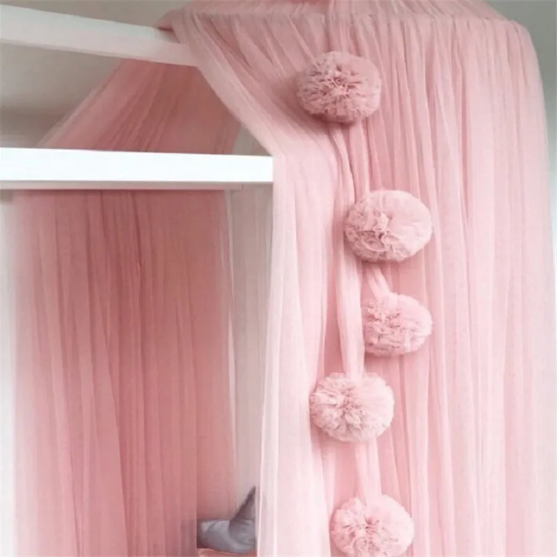 

Nordic Beautiful Kids Room Decoration Mosquito Net Chiffon Ball Ornaments Hanging Decoration Ball Wall Ornaments Christmas Gifts