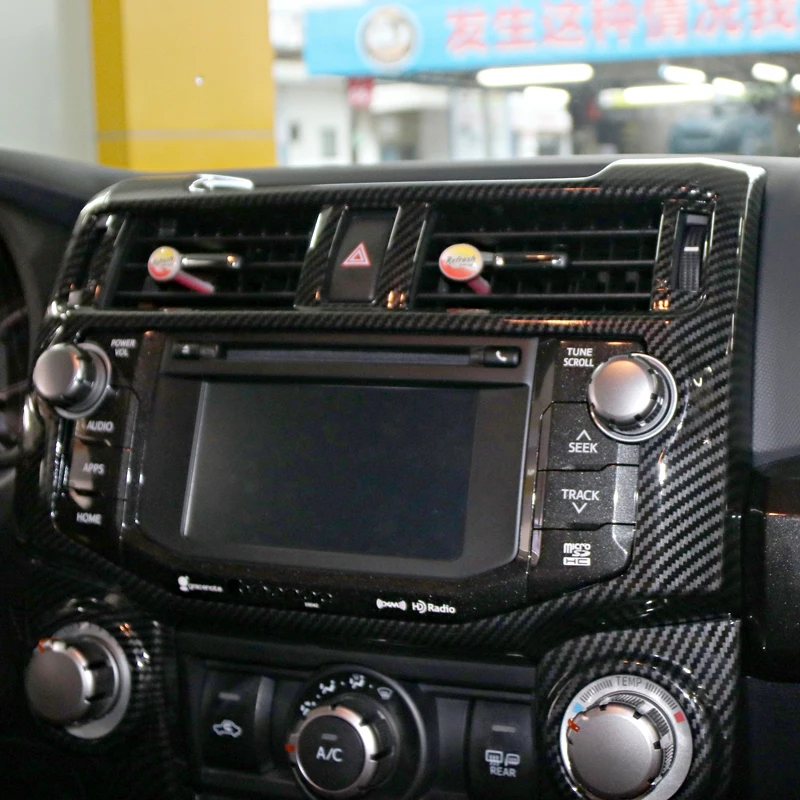 Для Toyota 4runner- центральной консоли gps навигационная рамка крышка Накладка стайлинга автомобилей