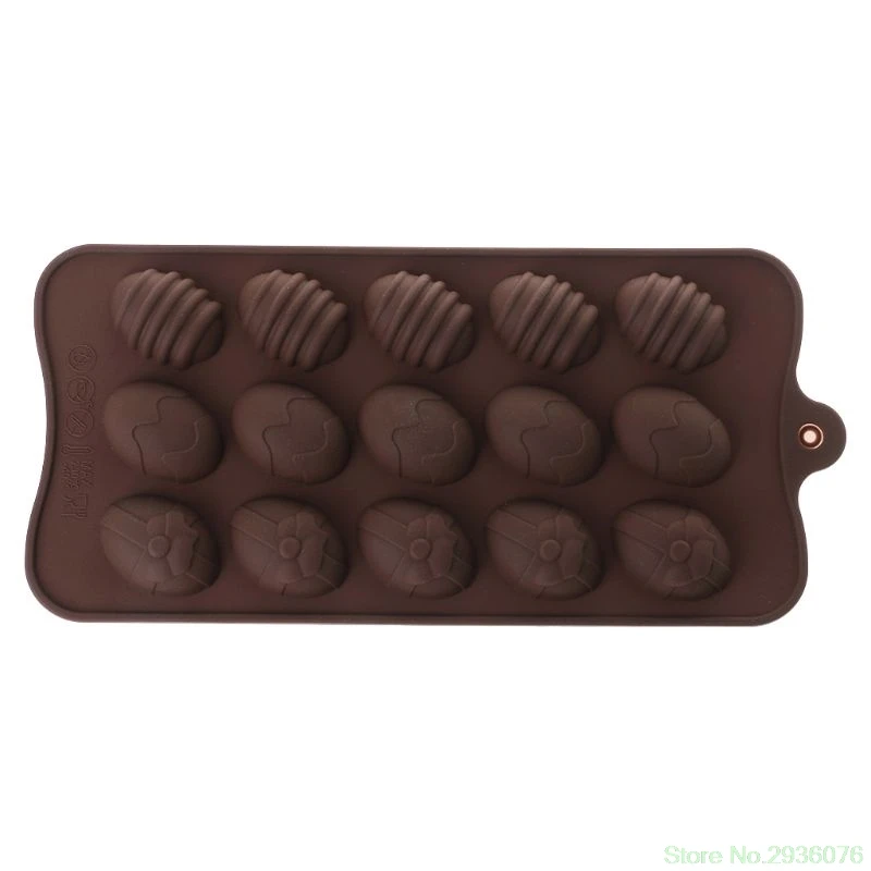 

2019 New 3D Easter Eggs Chocolate Mould Silicone Cake Mold Bakeware Pastry Confectionery Baking Dish Kitchen Decorating Tools