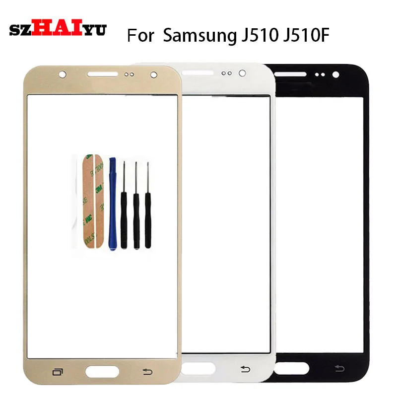 

SZHAIYU Replacement LCD Outer Lens Glass Front Screen Panel For Samsung Galaxy J5 2016 J510F J510G J510Y J510M Front Glass Kits