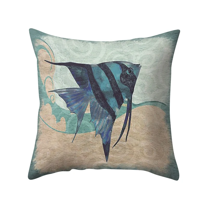 

1/4 PCS /SET Marine theme Linen pillow/pillow cover Without pillow and No print on the back