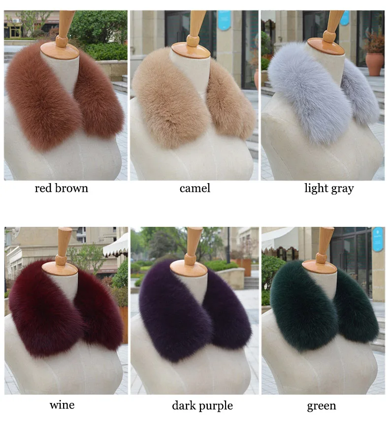natural genuine fox fur collar (3)