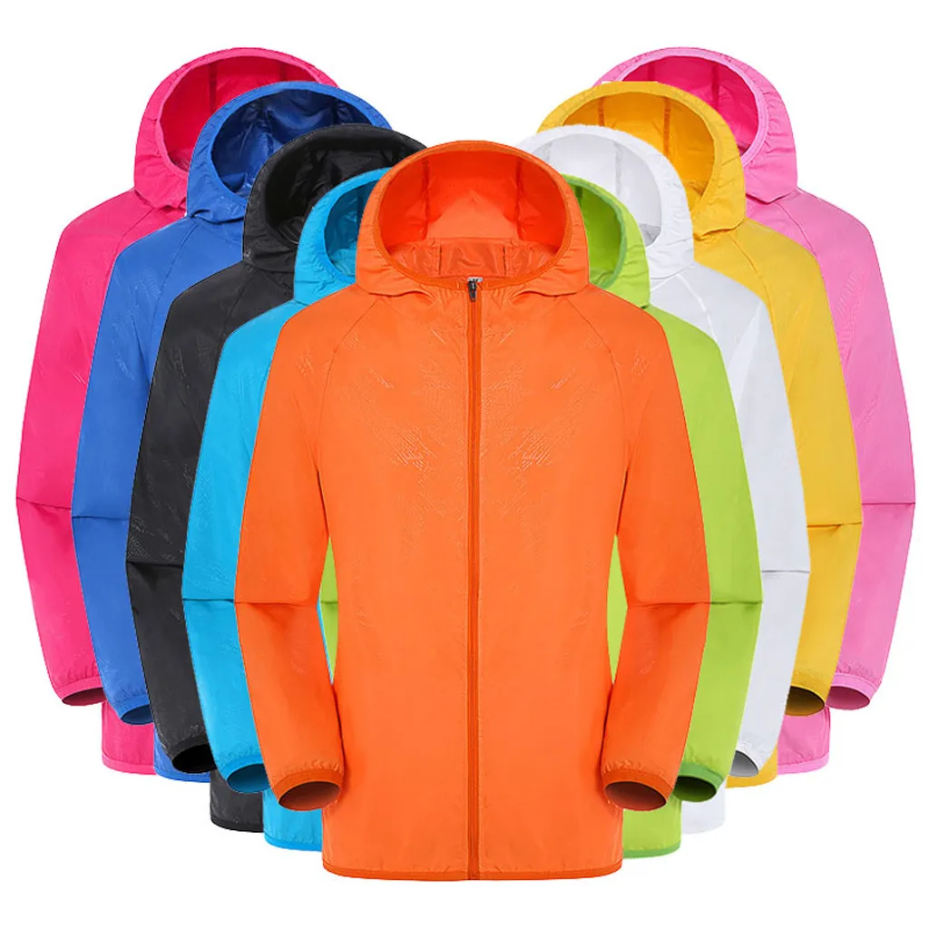 9 цветов, мужские Модные Повседневные водонепроницаемые куртки, ветрозащитные ультра-светильник, непромокаемая ветровка с капюшоном, одежда для велосипеда