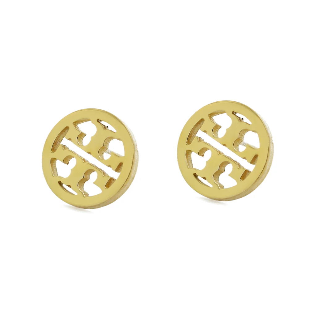 The latest design women fashion earrings 18k gold-plated earrings 100% free dirt popular classic stainless steel jewelry