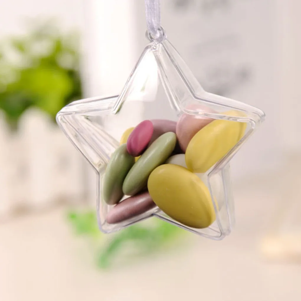 5 шт. пластиковые прозрачные пятиконечные звезды|decorative decorative|decoration casedecorative candy |