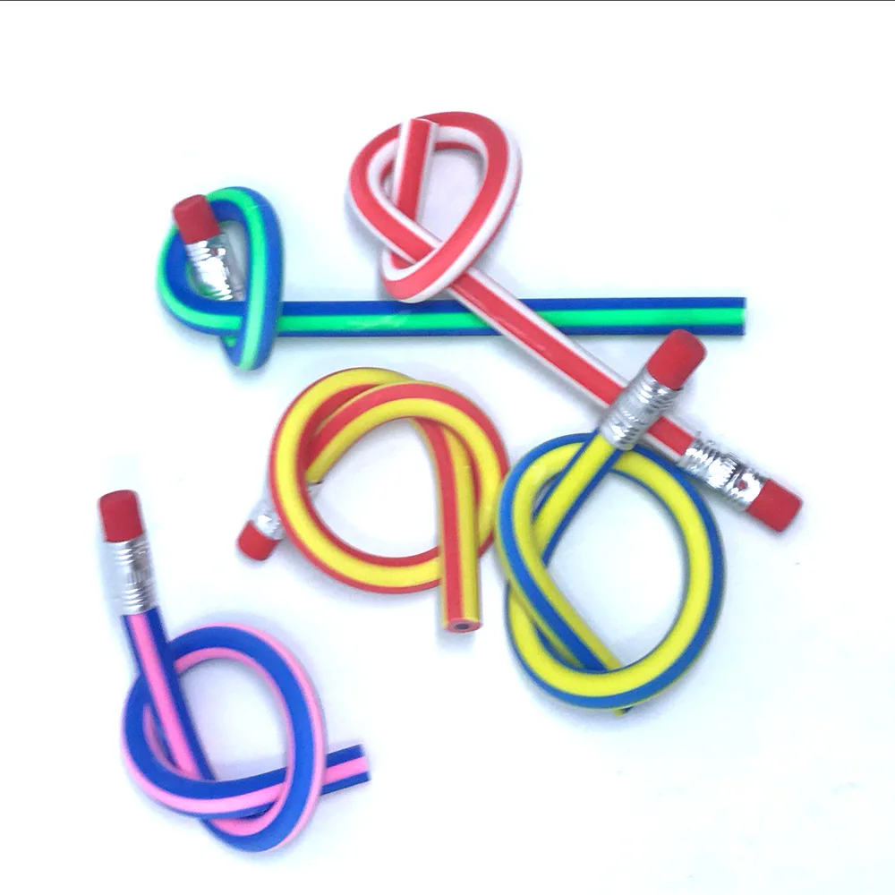 

1pc/5PCS Korea Cute Stationery Colorful Magic Bendy Flexible Soft Pencil Student School Office Use Student gifts Free Shipping