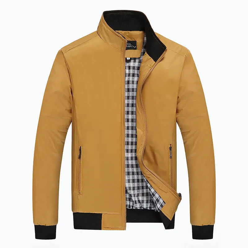 NaranjaSabor весенние мужские куртки мужские повседневные пальто Мужская модная ветровка брендовая одежда мужские тонкие пальто размера плюс M~ 5XL - Цвет: Yellow