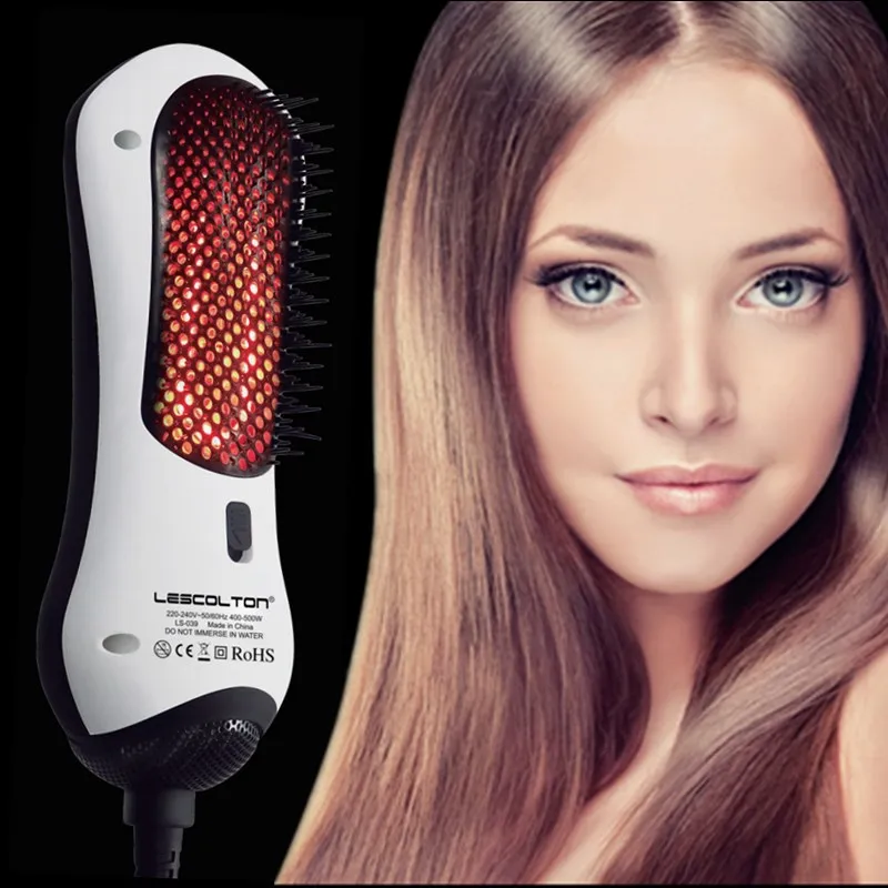 

New Styling Tools Far Infrared Hair Dryer Brush 2 in 1 MultifunctionalAutomatic Hair Dryer Straightener Hair Blower Comb Styling
