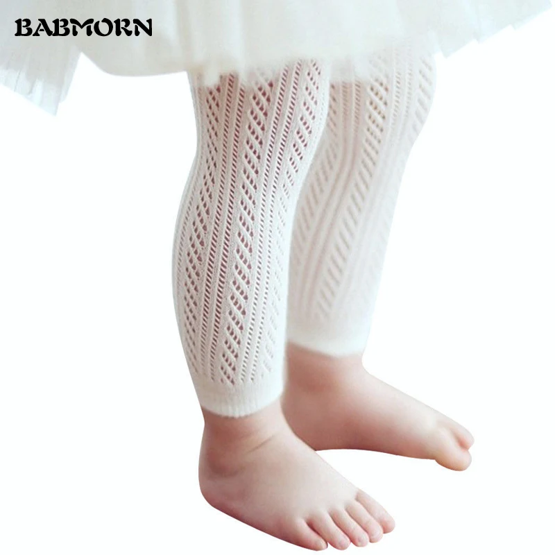 2017 New summer baby leggings kids boys girls mesh cotton fish net