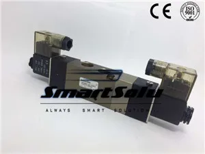 

Free shipping air solenoid valve 4V330C-10 Double coil 3/8" BSP AC110V 5/3 way control valve Plug type with red Indicator light