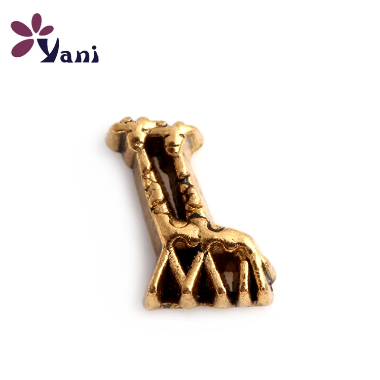 F420 Newest 20pcs/lot Alloy Animal Charms Vintage Gold/Silver Giraffe for Floating Locket Pendants | Украшения и аксессуары