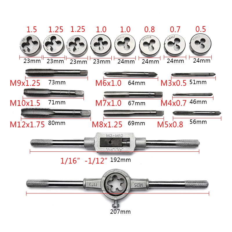 40PCS Mold Kit M3 M12 Straight Wrench Wrench Handle Faucet Mold Screw Metric Plug Faucet and