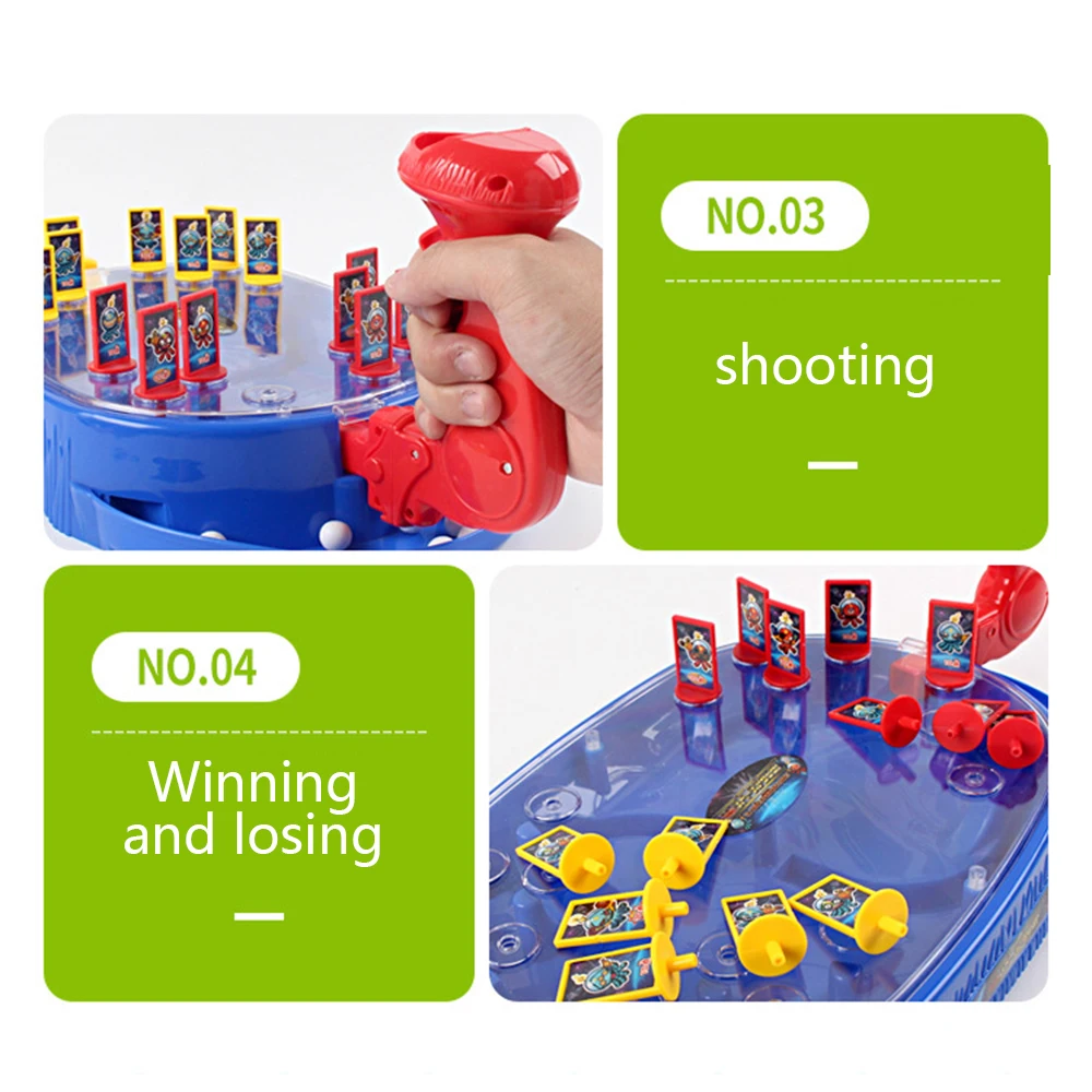 Настольная игра детская двойная битва мраморная стрельба игра-головоломка забавная для родителей забавная Повседневная игрушка для стрельбы для детей