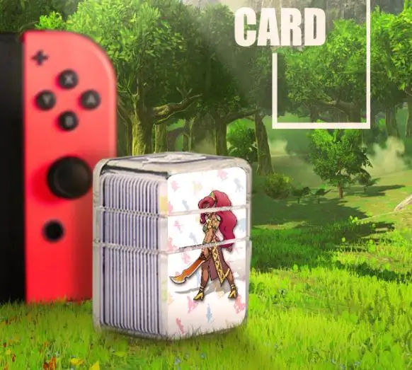 Полный набор Zelda NFC карта Amiibo игра Young Link 20 сердце волк Revali Daruk Urbosa Ntag215 тег Марио Одиссея Splatoon 2 NS WiiU - Цвет: Zelda MiniCard-23Pcs