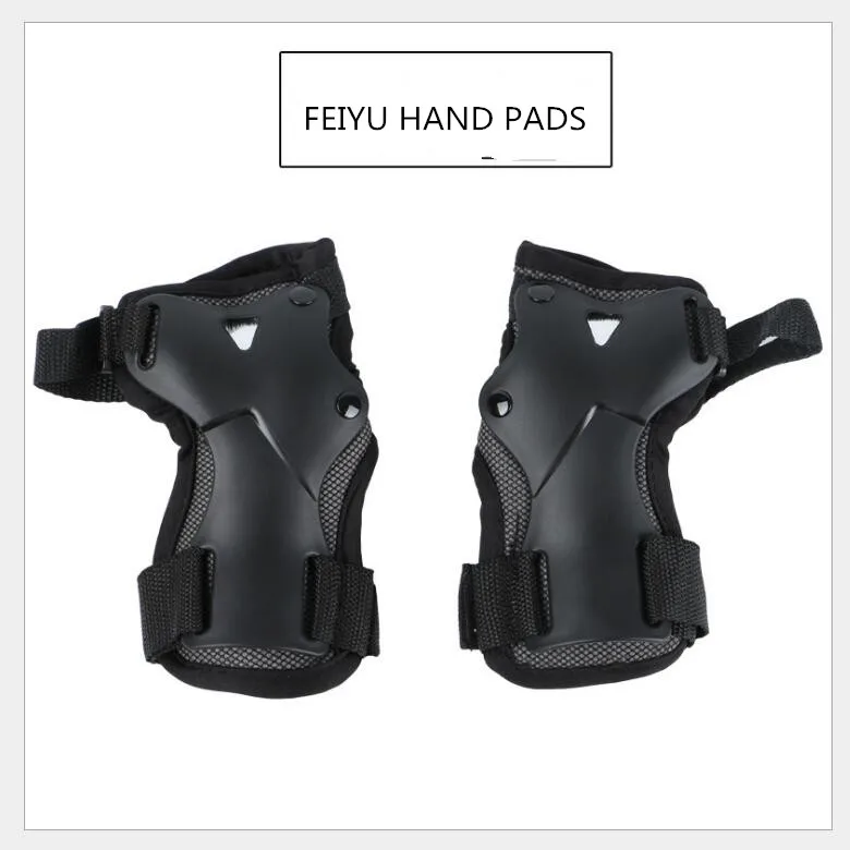 FEIYU كاملة سكيت Longboard واقية منصات مضمنة/الأسطوانة تزلج المعصم/الكوع الركبة/حماية والعتاد