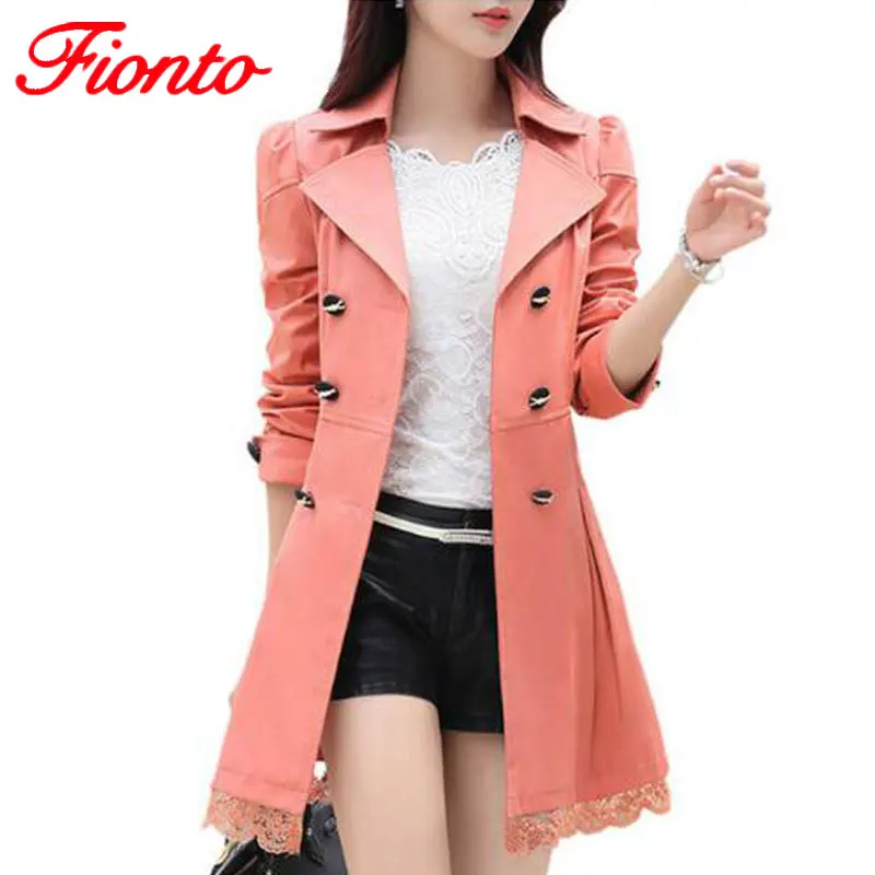 Buy Trench Coat Women Double Breasted Trenchcoat Lace Especially Female Autumn