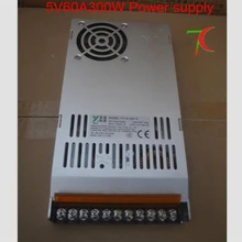 СВЕТОДИОДНЫЙ дисплей специальный источник питания, 5V60A 300 Вт кабриолетов ведьма питания 110 В/220 В с вентилятором для светодиодных модулей
