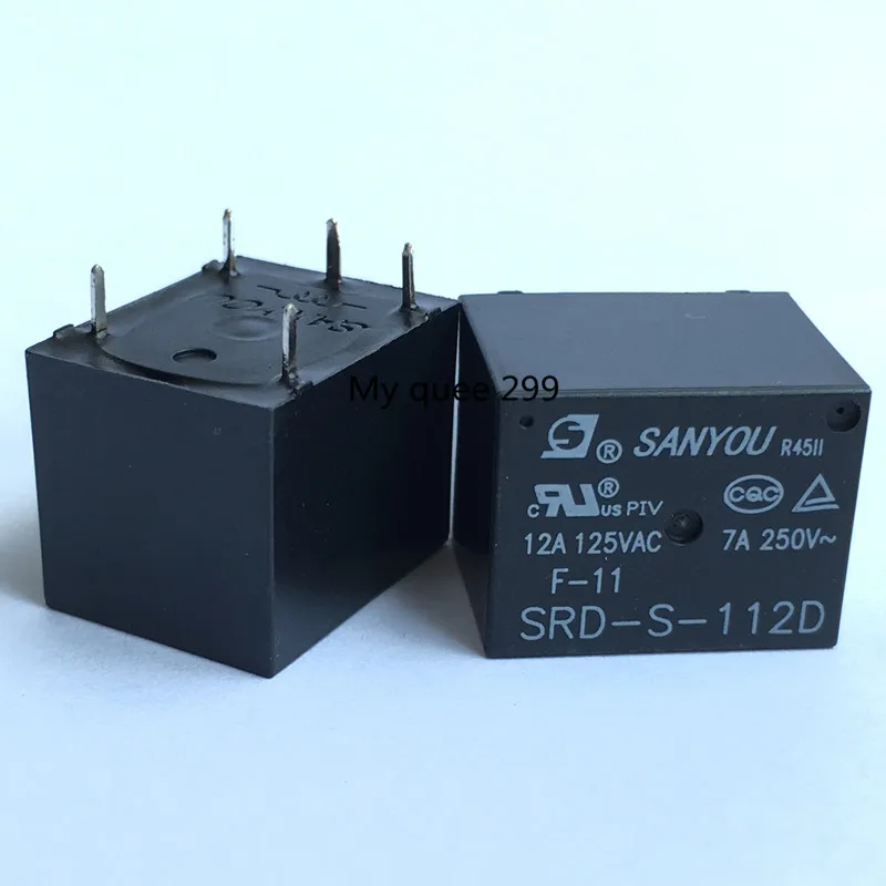 Free shipping 5PCS SRD S 112D 12VDC 12A 5PINS DC12V Power Relay-in ...