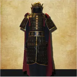 Китай древний костюм броня Косплей фильм и телевизионная одежда Броня древний общий воин наряд корселет Брейс шлем