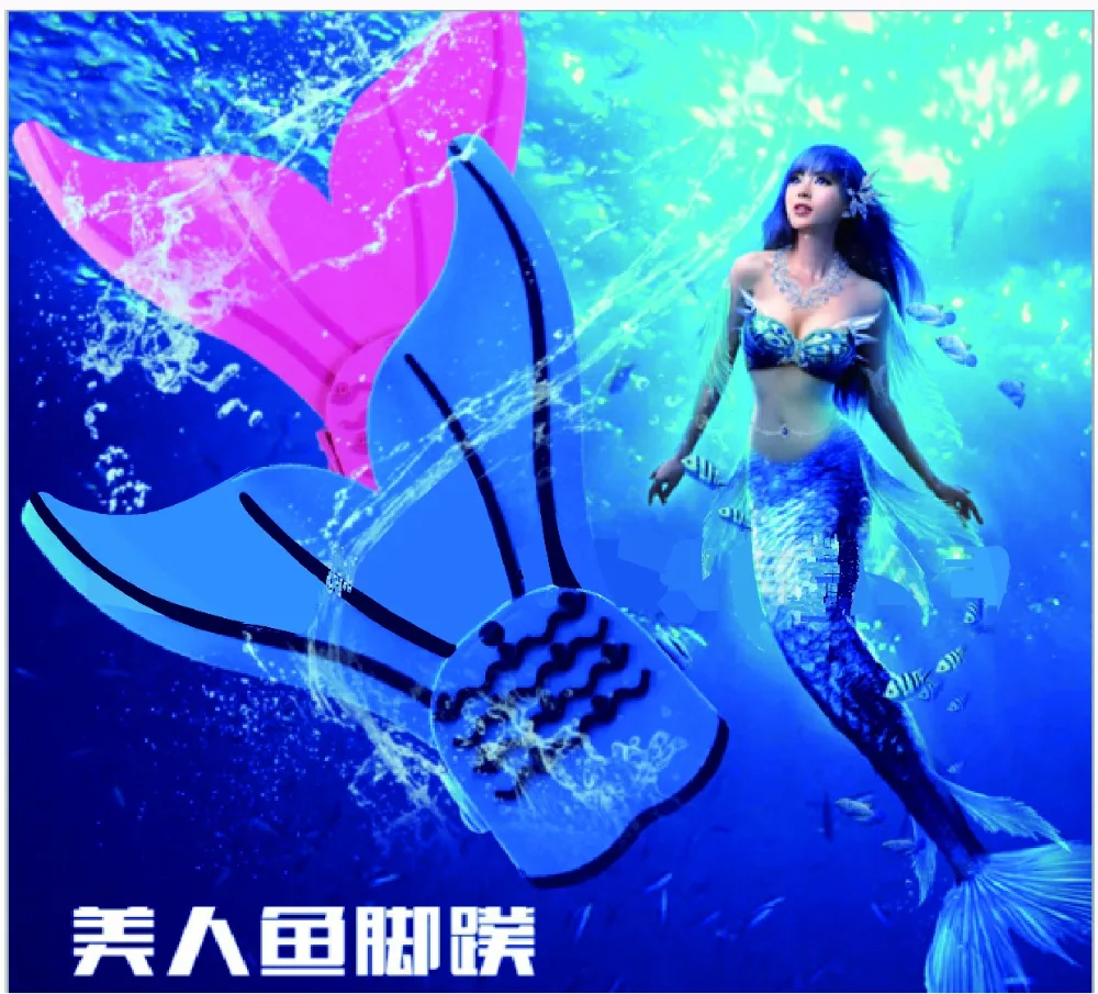 New 2017 Mermaid Tail Monofins Child Girls Mermaid Tail