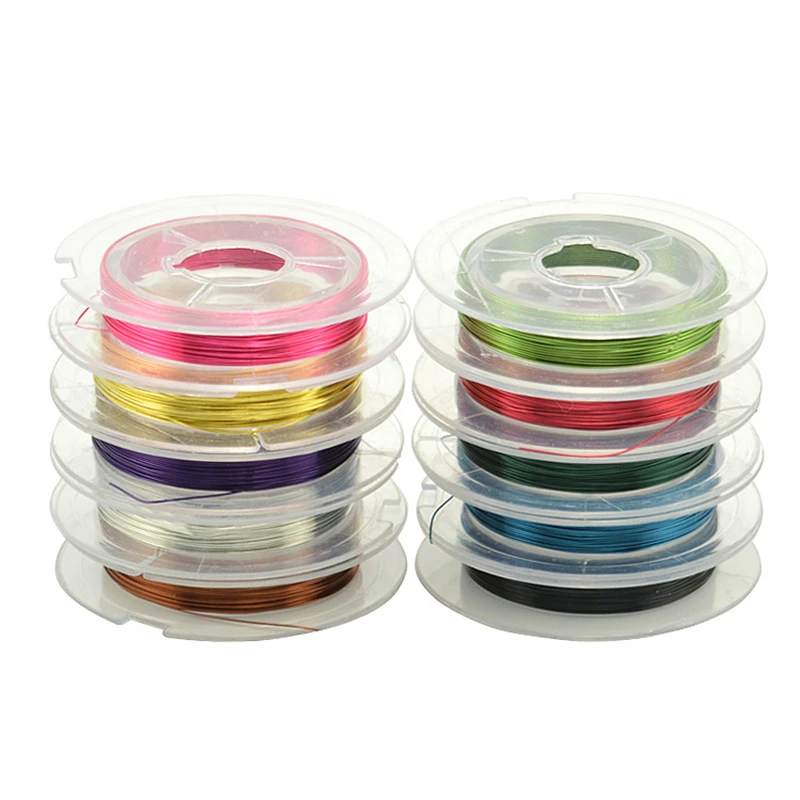 Copper Wire 0.3mm Silver Gold Multi Color 1 Roll 10M Beading Cord DIY Jewelry Necklace Bracelet Findings Guide Line | Украшения и