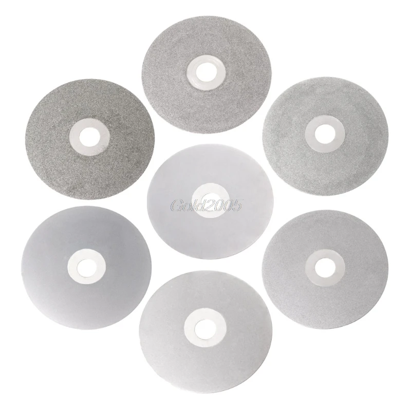 

4" 100mm 80/180/240/400/800/1000/2000# Diamond Coated Flat Lap Wheel Lapidary Polishing Grinding Disc G21 Whosale&DropShip