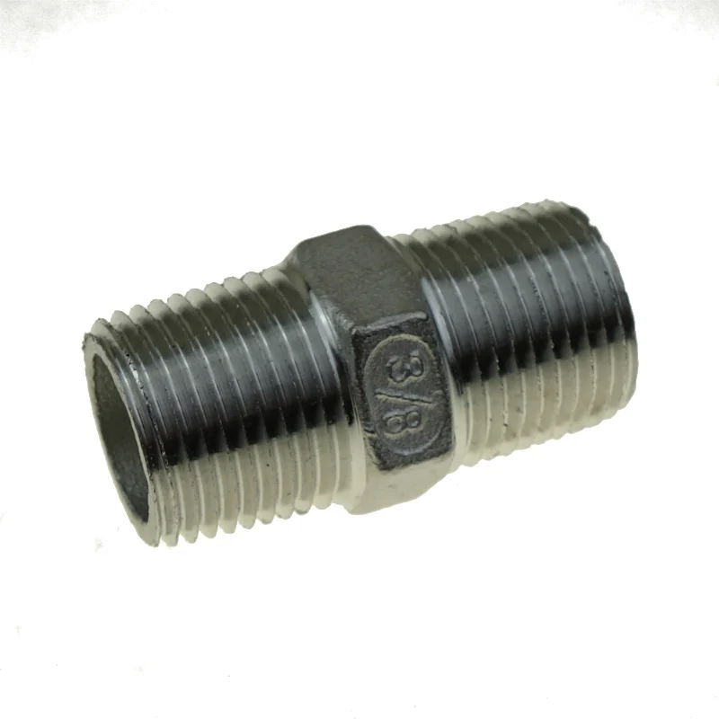 Нержавеющая сталь 304 1/8 &quot1/4&quot 3/8 &quot1/2&quot Мужской BSPT фитинг для труб Шестигранная