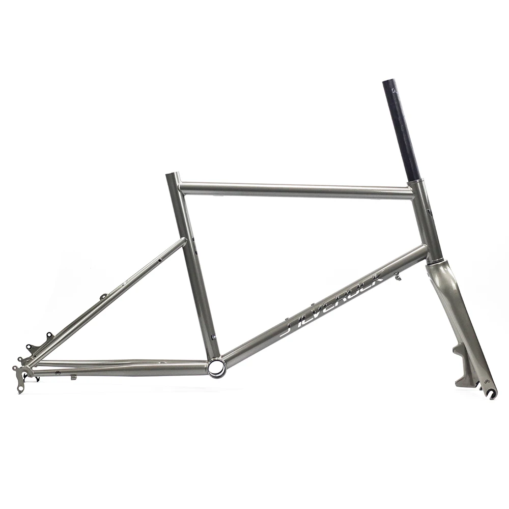 Silverock хромированная рама Карбоновая вилка 451 406 2" 1 1/8" Minivelo рама вилка подходящий диск суппорт тормоза городские велосипеды рама