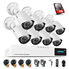 H. View 720P камера видеонаблюдения системы безопасности CCTV камера системы видеонаблюдения 8CH AHD DVR 8 720P камера безопасности легкий доступ к смартфону