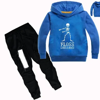 

DLF 2-16Y Floss Like a Boss Clothing Baby Girls Sets Kids Boutique Clothes Top Hoodies Pants 2pcs set Teenagers Casual Tracksuit