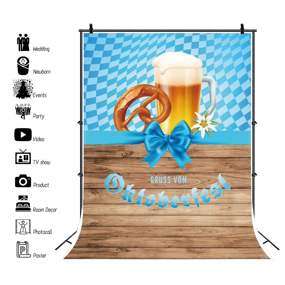 Фоны для фотографий счастливое пиво oktoberfest вечерние фестивали деревянный пол