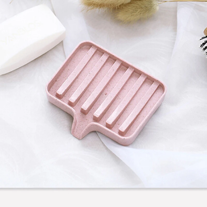 الملونة أطباق حمام الصابون حامل الحمام المنظم الإسفنج حامل لوحة صينية استنزاف البلاستيك صحن الصابون تخزين مربع
