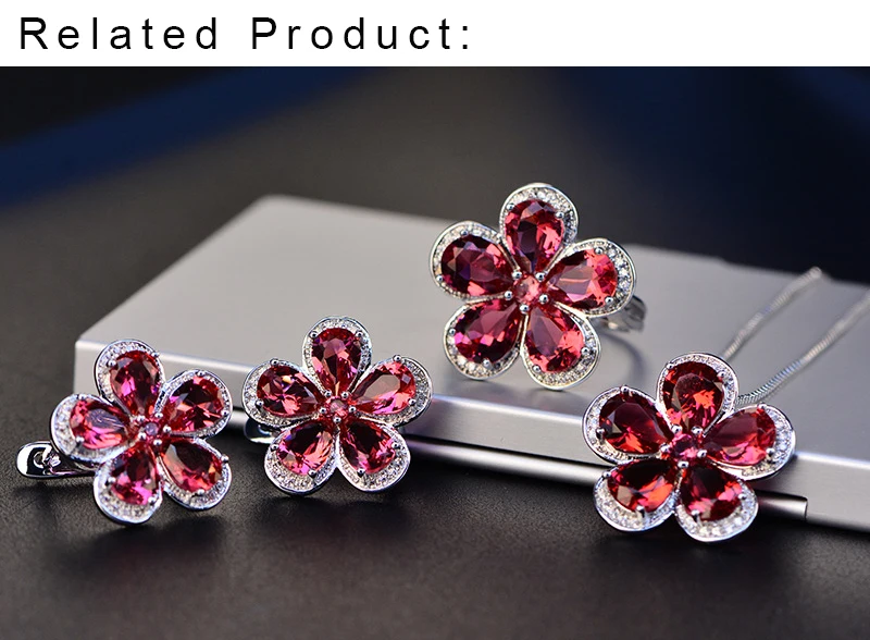 Austria-Swarovski-crystal-red-flower-wedding-stud-earring_09