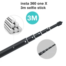 Insta360 one X удлинитель 3 м удлиняющий шест палка для селфи алюминиевый сплав для Insta 360 One X монопод панорамная камера аксессуары