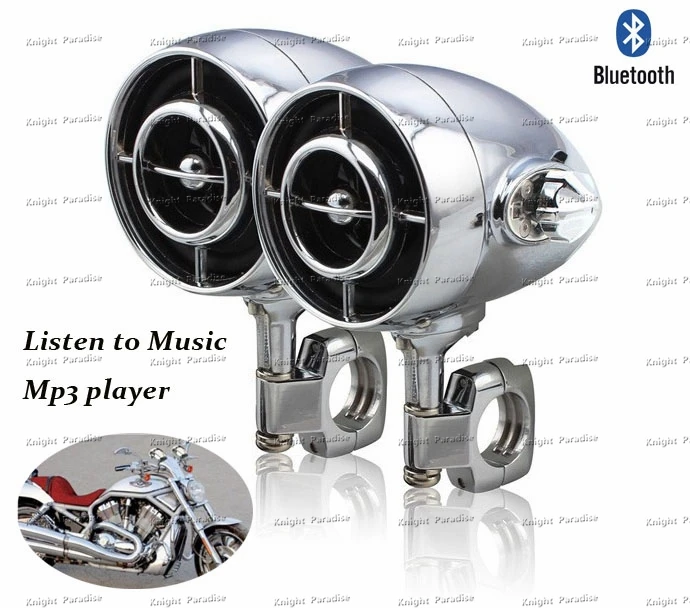 HI FI Motorcycle handlebar Audio MP3 player FM Radio Speaker bluetooth Stereo parts for Harley