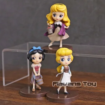 

Q Posket Characters Princess Snow White Cinderella Briar Rose PVC Action Figures Toys Dolls 3pcs/set