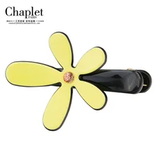 Chaplet 2016 High Quality Ladies Hair Accessories Jewelry Rhinestone Flower Hair Clip Girls Bangs Duckbill Clip Free Shipping