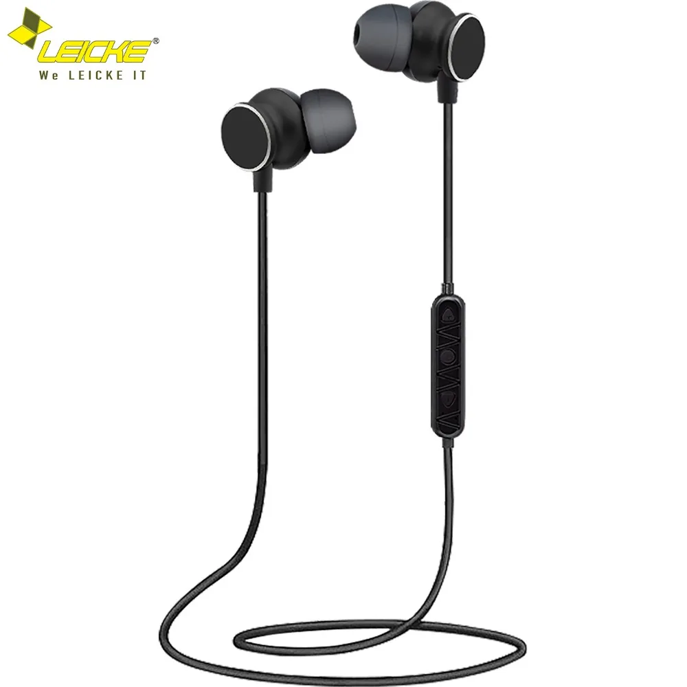 

LEICKE Bluetooth Wireless Earphone Headphone with Sport CSR Waterproof Stereo Microphone Noise Reduction Functions