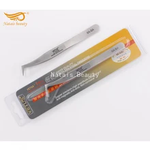 10 шт./лот Нержавеющая сталь Vetus Пинцет 6a-sa для eyelassh расширение швейцарское качество анти магнитные профессиональных Макияж Инструменты