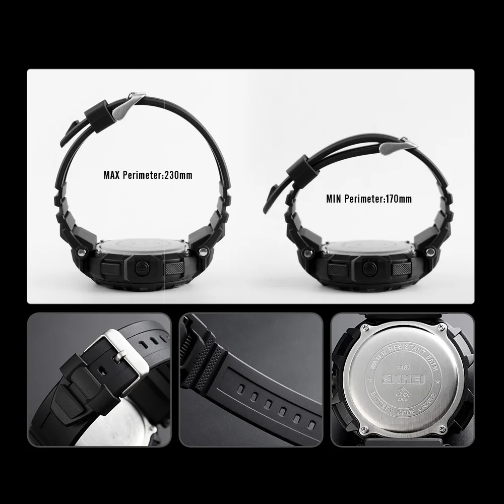 SKMEI цифровые часы мужские спортивные часы для улицы новые брендовые армейские военные мужские часы 50 м водонепроницаемые цифровые наручные часы montre homme