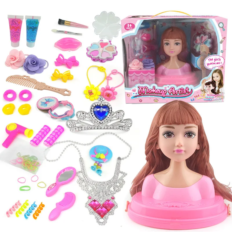 

Girls Dolls Action Figure Model Kits Toys Stylist Pretend Play Makeup Doll Toy Kawaii Fashion Princess Doll Plyaset Anime Figure