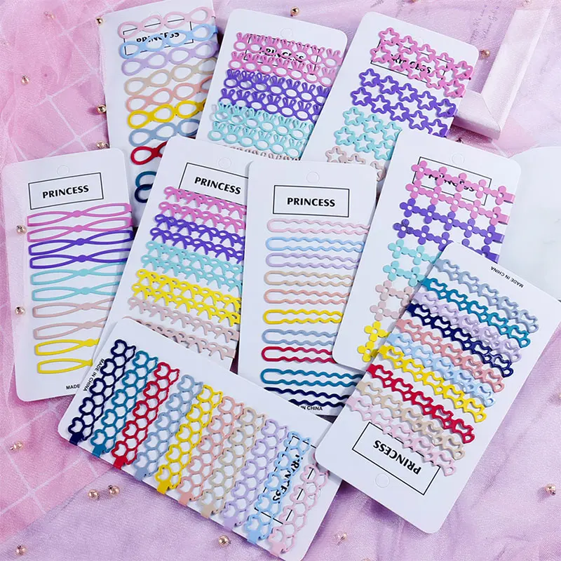 

10pcs Women Girls Hair Clips Korean Hair Accessories Star Flower Rabbit Bow Heart Hairpin Barrette Metal Long Bobby Pin Hairgrip