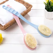 Инструмент для чистки ванной комнаты с длинной ручкой Массажная щетка для ванны мягкая щетка для ванны для волос отшелушивающая Задняя щетка для душа