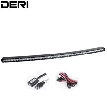 5D 44 inch 210 W Curvo Única Linha LEVOU barra de Luz de Trabalho Bar Inundação Local Feixe de combinação Super Slim Carro Off road SUV ATV RZR 44″