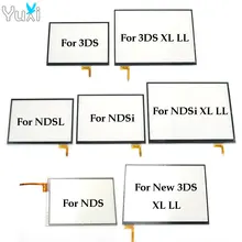YuXi Panel z ekranem dotykowym wyświetlacz szkło digitizer dla Nintendo DS Lite dla NDSL NDSL nowy 3DS XL LL konsoli