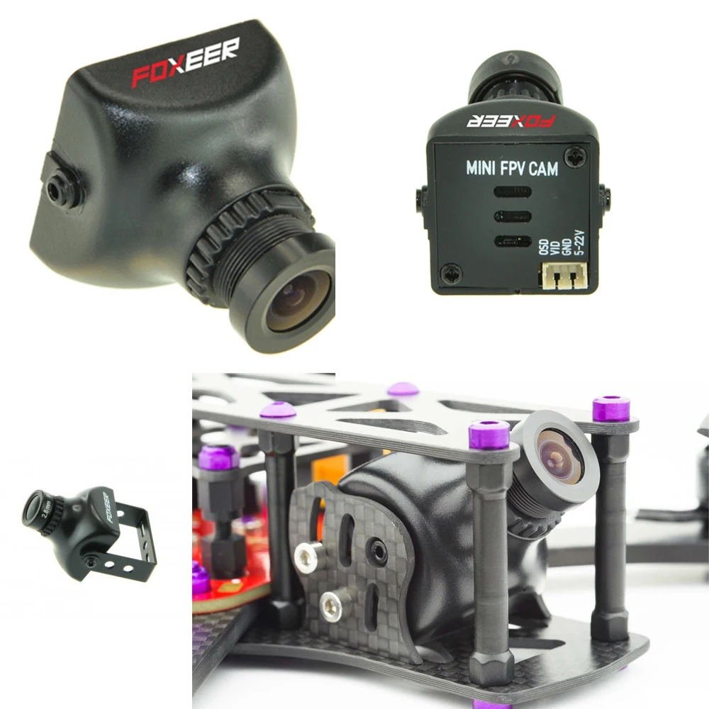 

FOXEER XAT600M HS1177 600TVL CCD IRB Camera Mini FPV Racer Camera with 2.8mm Lens For QAV 210 QAVR 220 260 Martian 230 220 Drone