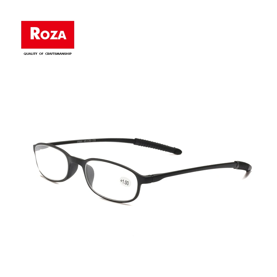 

Roza Reading Glasses Ultralight TR90 Classic Frame Small Retro Presbyopia Eyewear +1.0 To +4.0 RZ0682