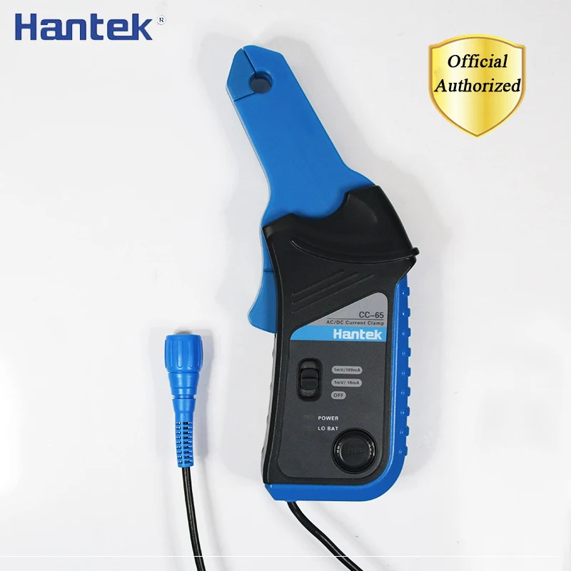 

Hantek CC-65 AC/DC Current Clamp Meter for Digital Multimeter Oscilloscope 20KHz Bandwidth 1mV/10mA 65A With BNC Type Connector