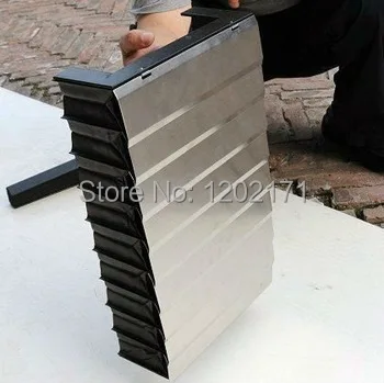 

Custom made CNC armoured vertical bellows cover