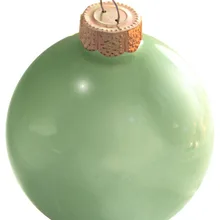 Принимаются индивидуальные заявки-свадебный фестиваль поставщик Рождественская елка шар украшения 80 мм сланец зеленый шар орнамент-жемчуг